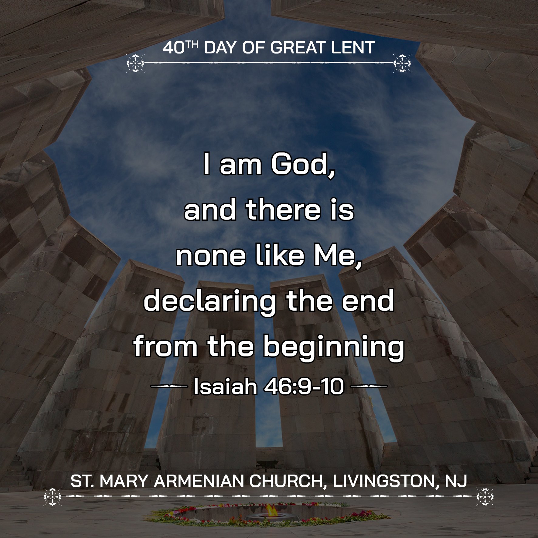 March 27, 2026 - 40th Day of Great Lent