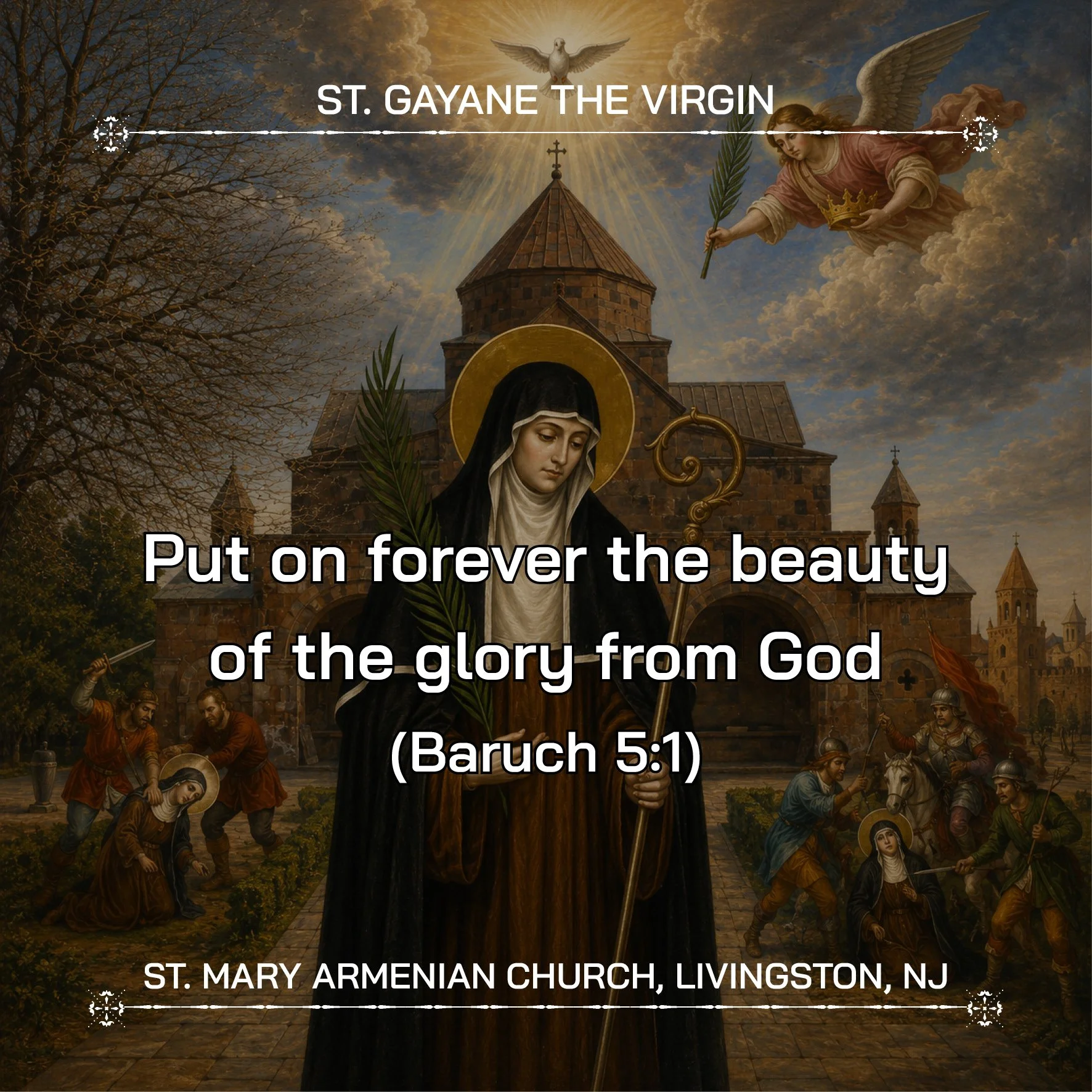 June 2, 2026 - St. Gayane the Virgin and Her Companions