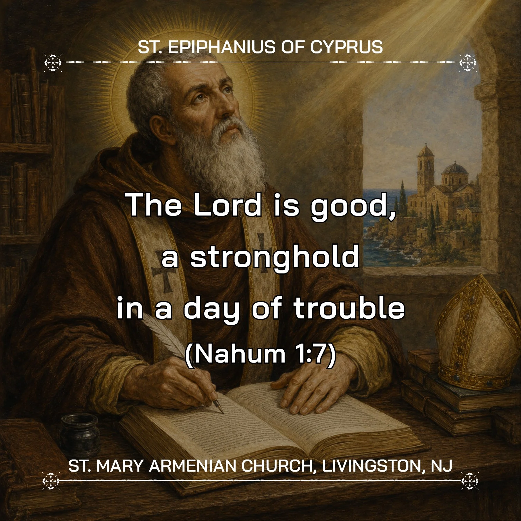 June 15, 2026 - St. Epiphanius of Cyprus, Patriarch Babylas, and His Three Disciples