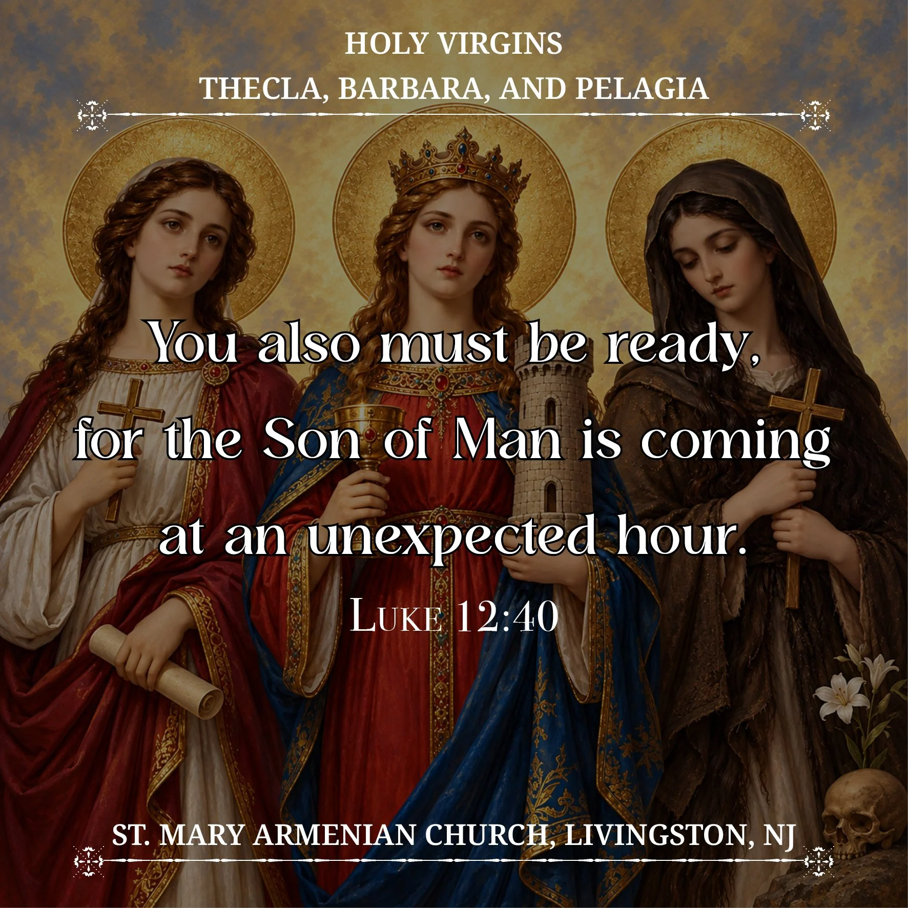 October 6, 2026 - Holy Virgins Thecla, Barbara, and Pelagia