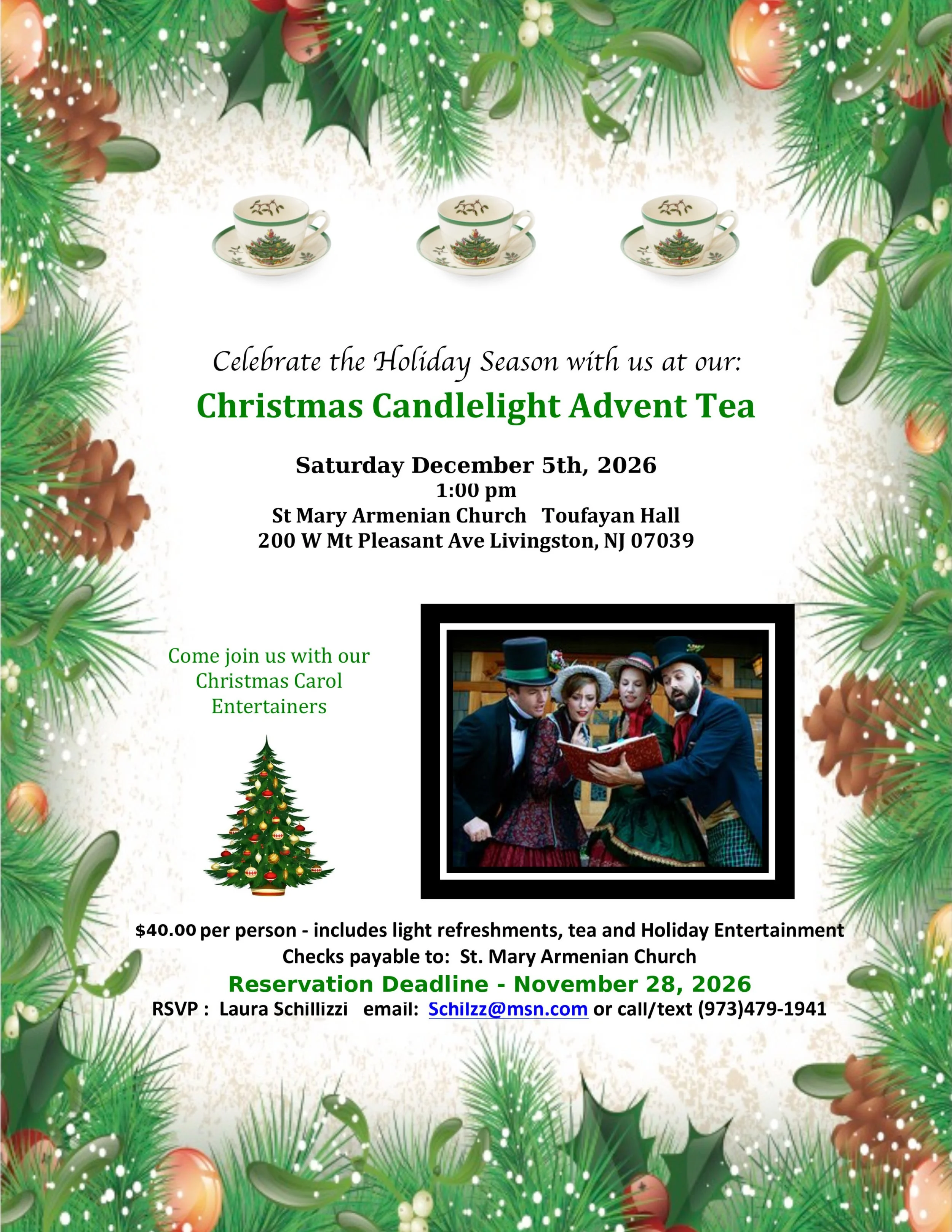 π―οΈ Christmas Candlelight Advent Tea β