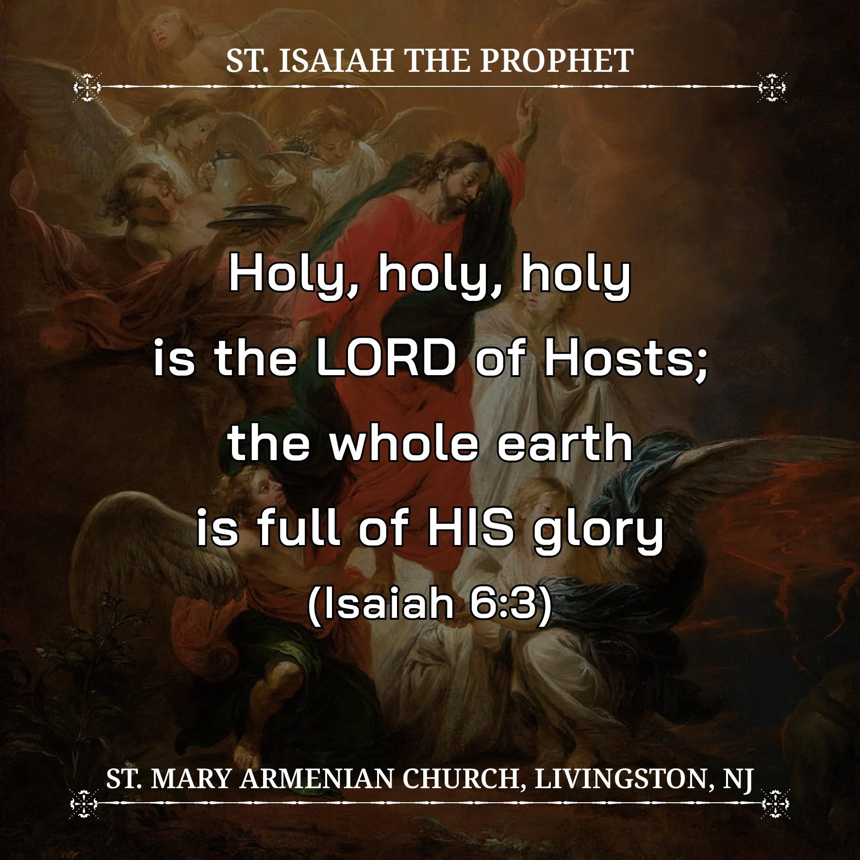 July 16, 2026 - St. Isaiah the Prophet