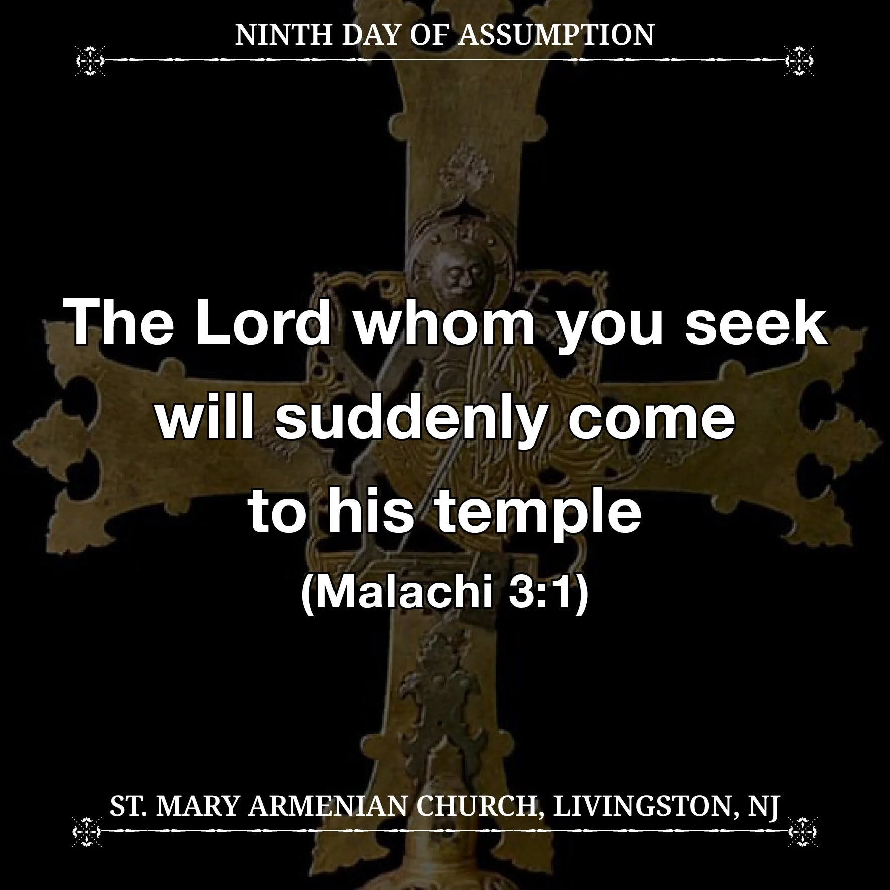 August 24, 2026 - Ninth Day of Assumption