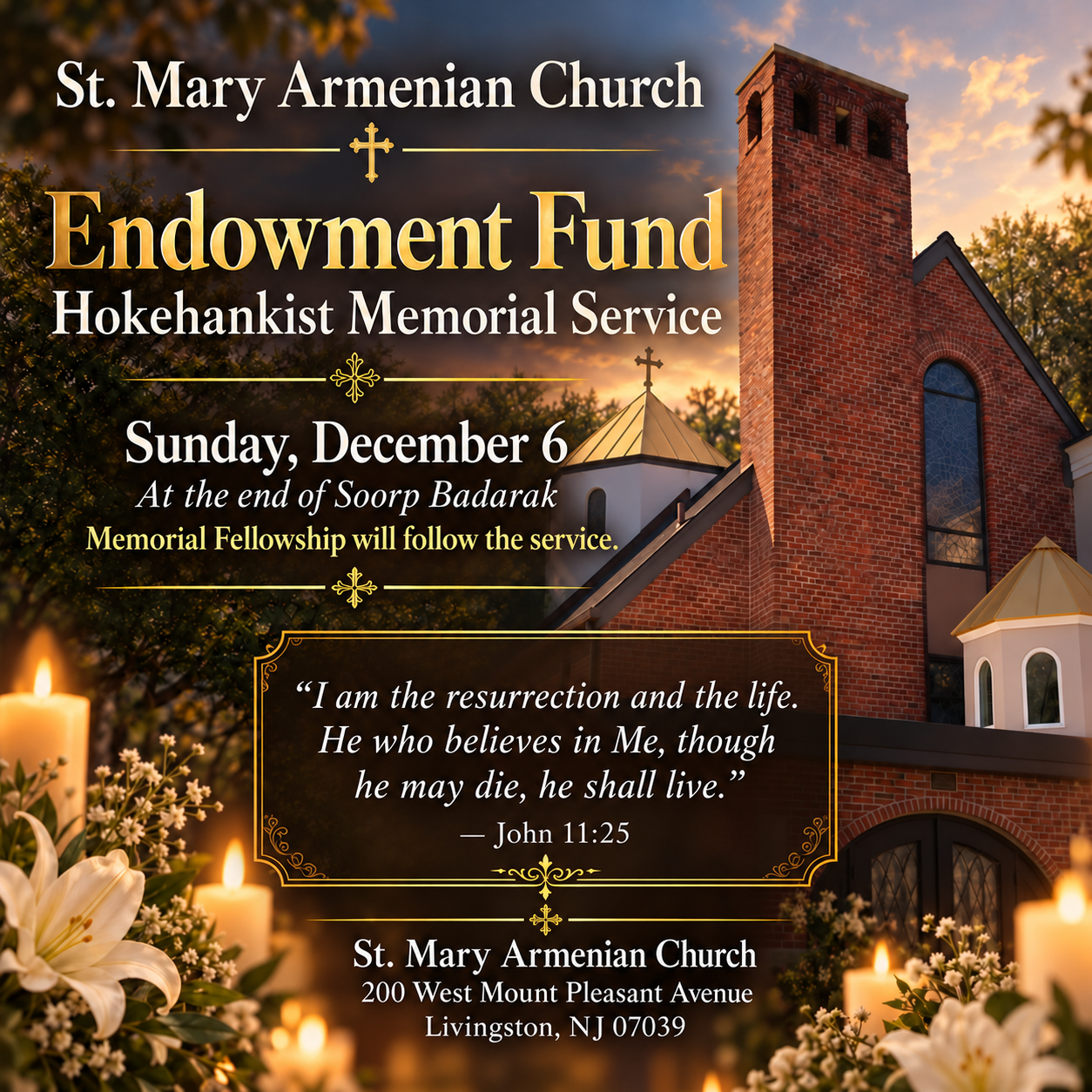 Endowment Fund Hokehankist Memorial Service