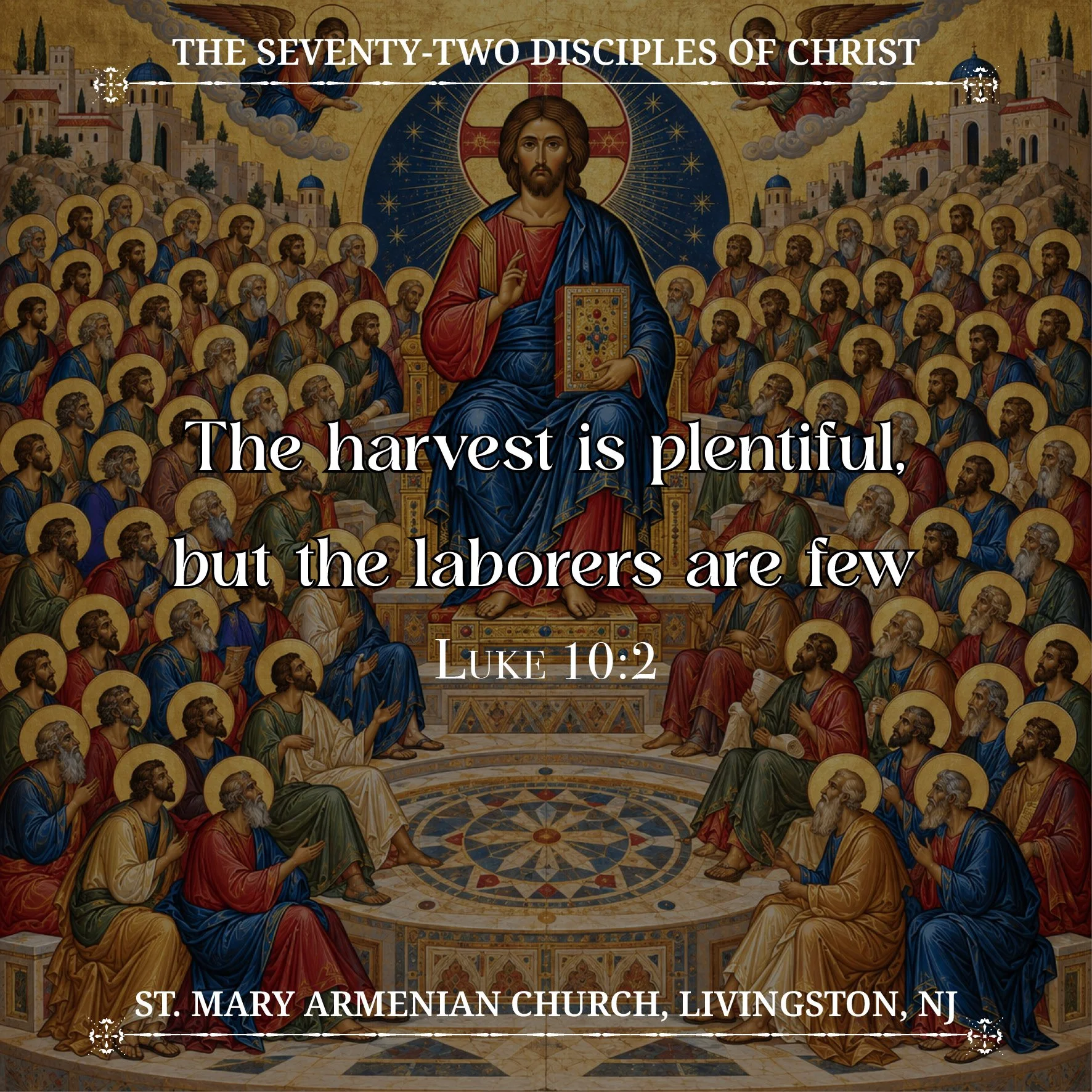 October 3, 2026 - The Seventy-Two Disciples of Christ