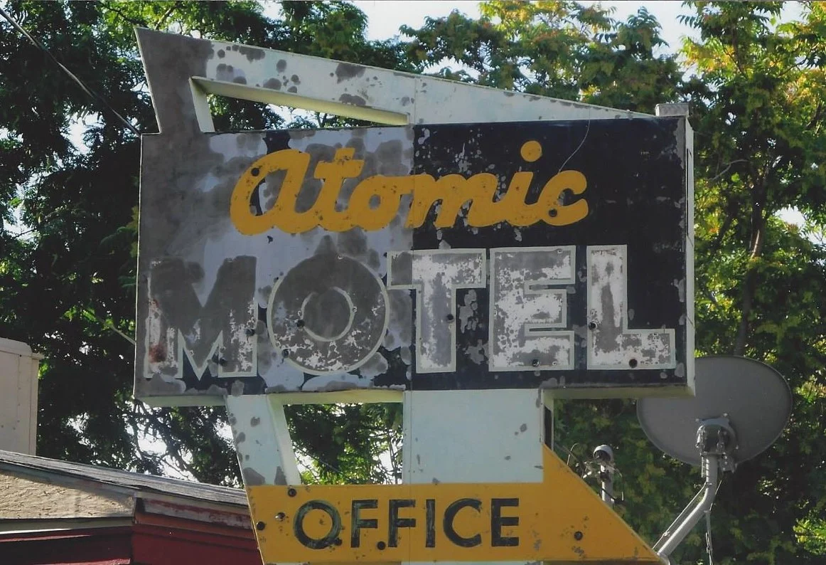 Wonderful old sign in Moab, Utah, 2012; the motel is long-gone.