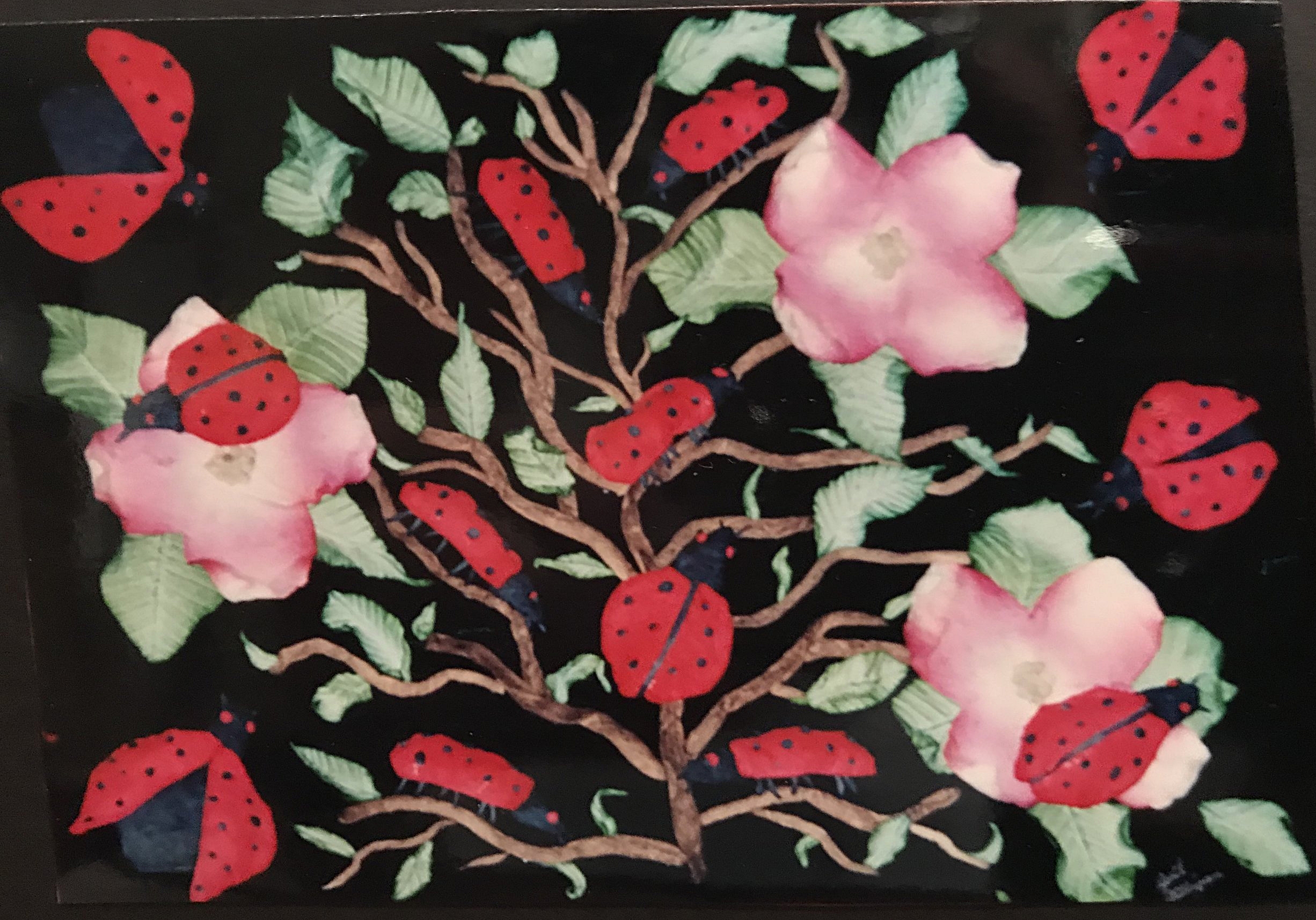 Flowers and Ladybugs