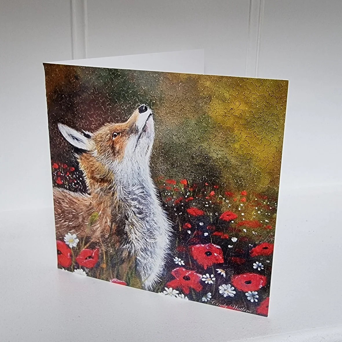 fox in the poppies card cindy watkins.jpg