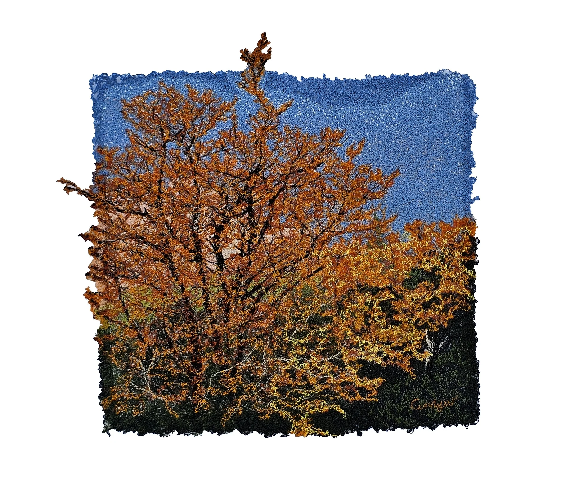 The Colour of April Embroidery by Cindy Watkins