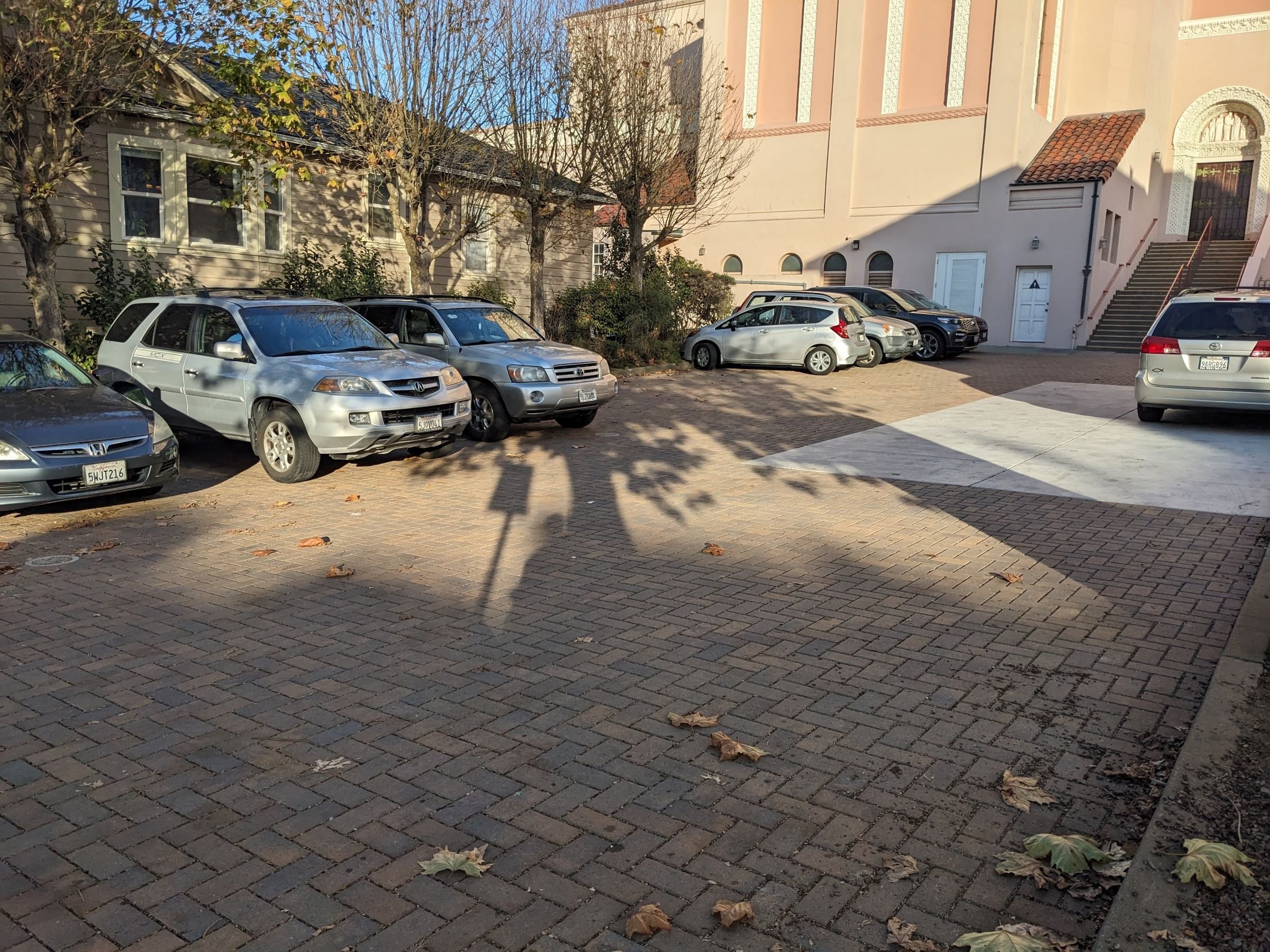 Permeable parking lot at St. Anne Church