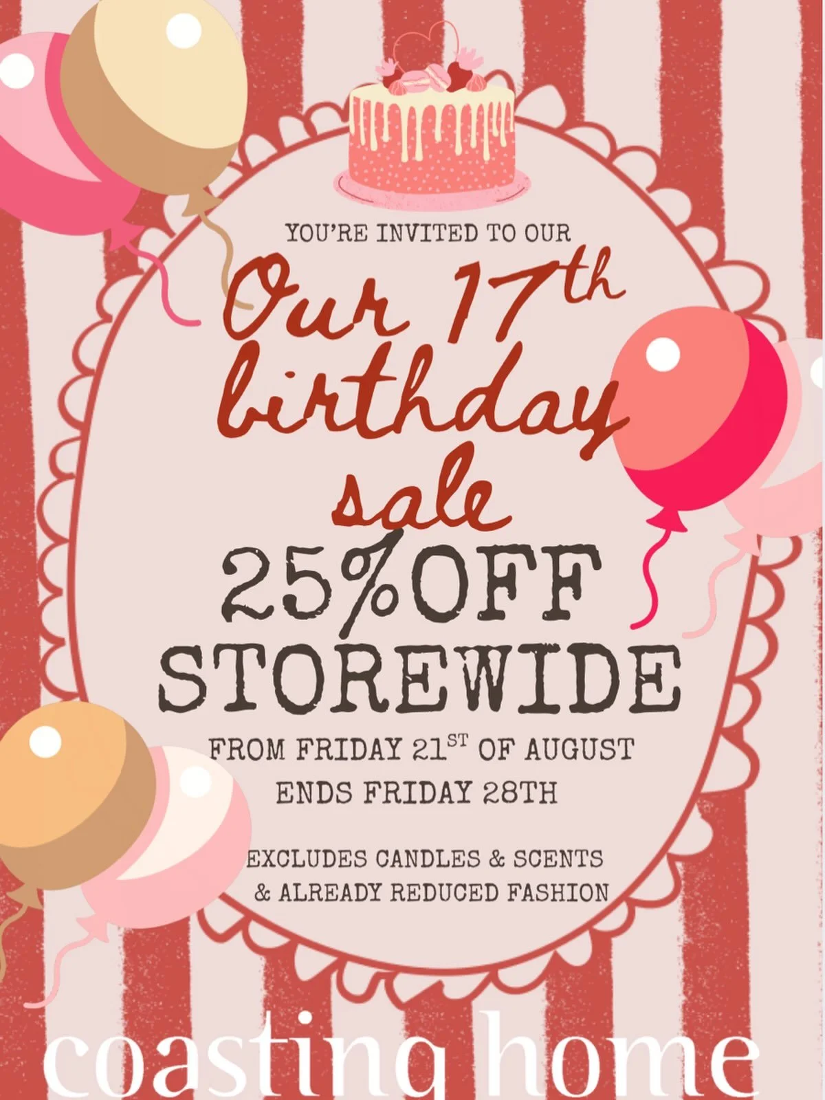It starts today - In store only see you soon 🎉