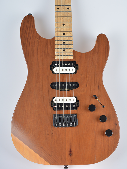 StoryWood 4R-2 doublecut reclaimed redwood guitar