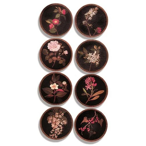 Delany Flower Round Mat & Coasters.