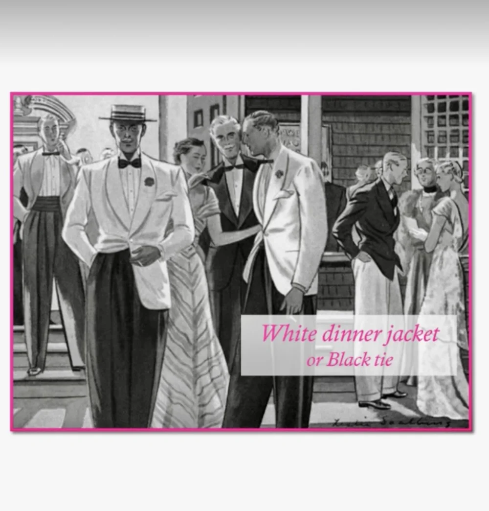 What is a "white dinner jacket" dress code? — Holly Holden
