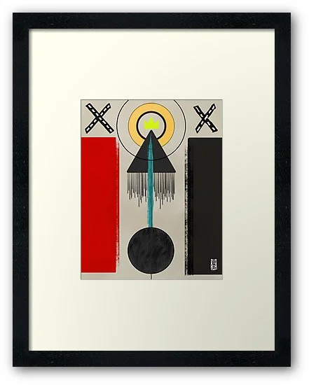 Framed Print - Life Crossing 2019 Digital - Adobe Sketch, iPad Pro, & Apple Pencil. $$ PURCHASE PRINTS HERE $$