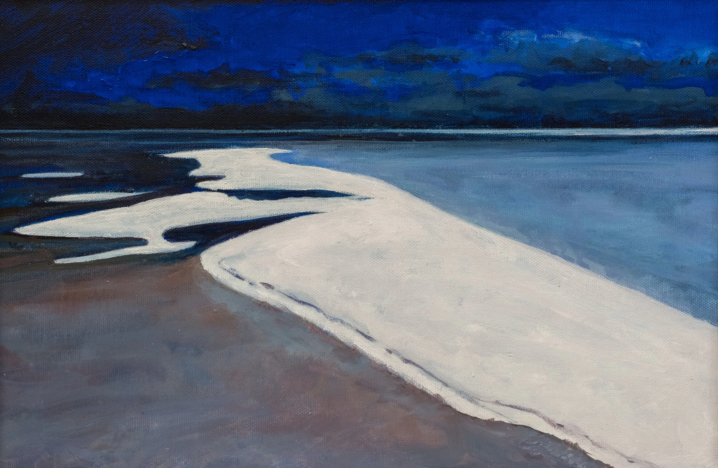 1. Eyre Aerial | Acrylic on board | 24.5 x 37 cm | $750.00
