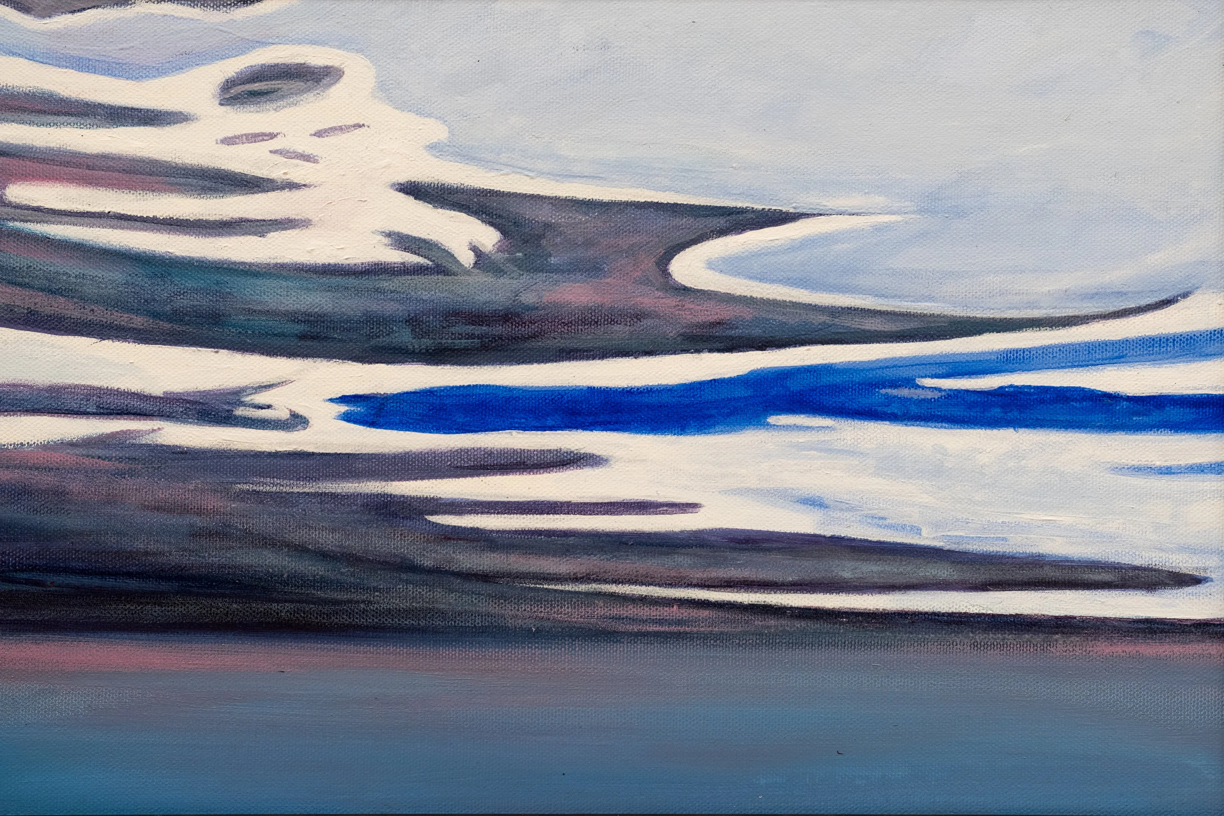 2. Eyre Aerial | Acrylic on board | 24.5 x 37 cm | $750
