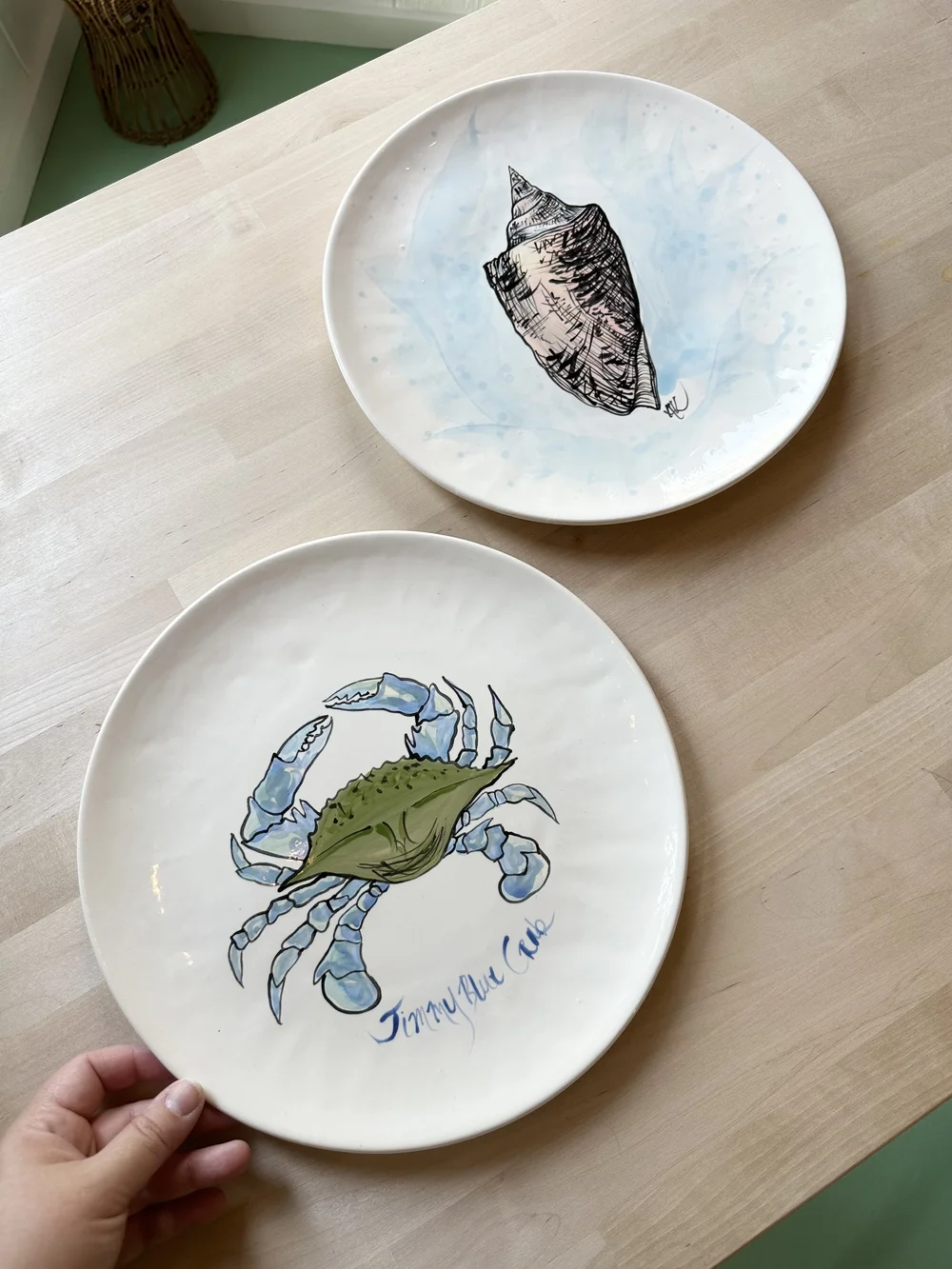Hand Painted Ceramic Plate — Ashley Kaase