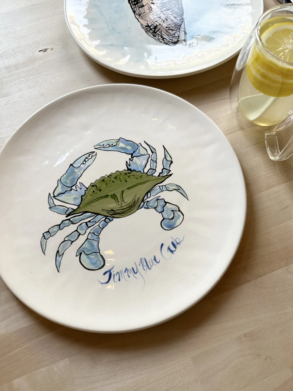 Hand Painted Ceramic Plate — Ashley Kaase