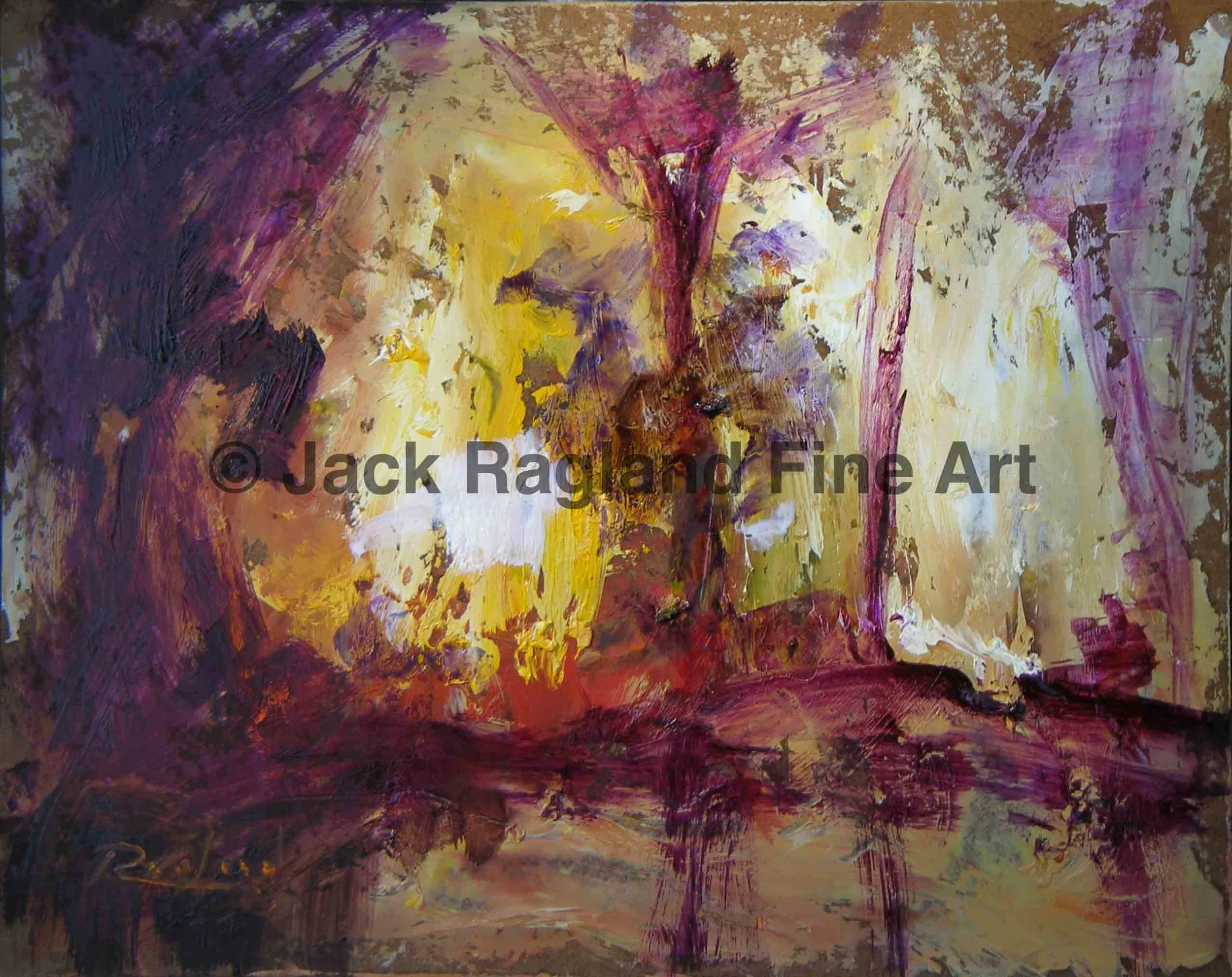 Abstract Back-lighted Trees