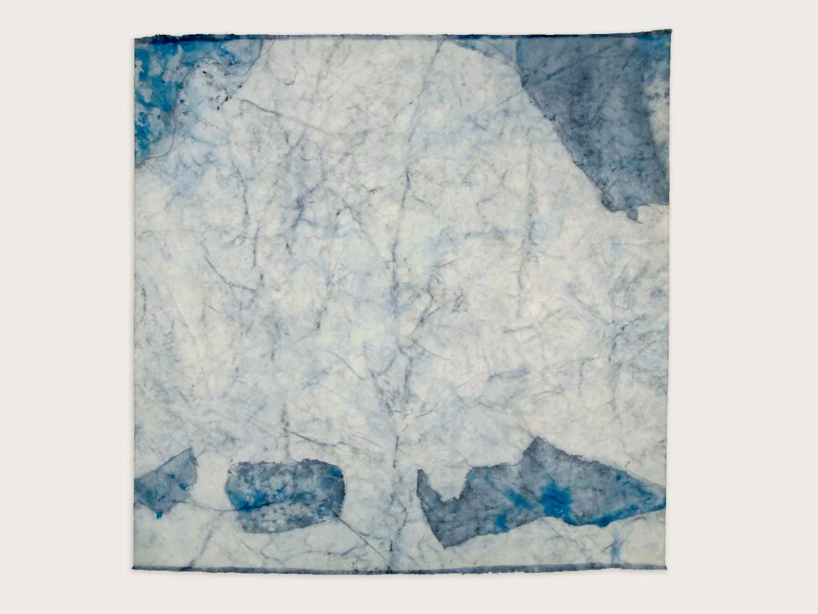 'The Sacred Nature of Trees II' Indigo on handmade washi paper - 100cm x 100cm