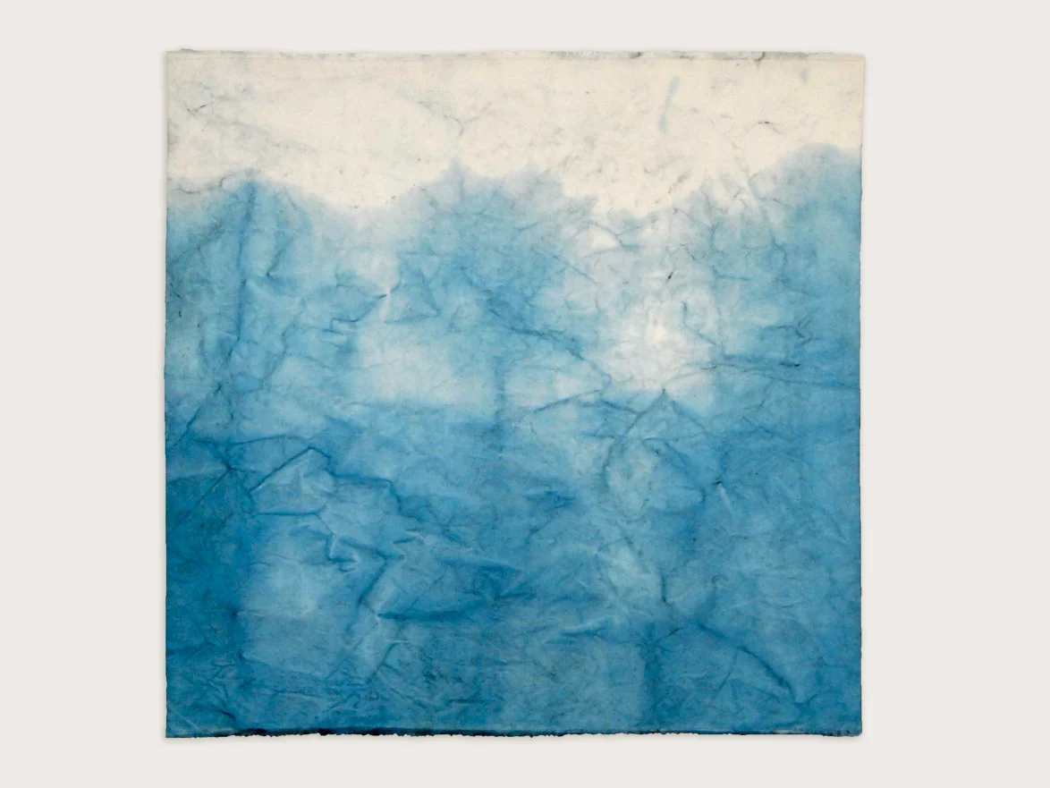 'The Sacred Nature of Trees II' Indigo on handmade washi paper- 100cm x 100cm