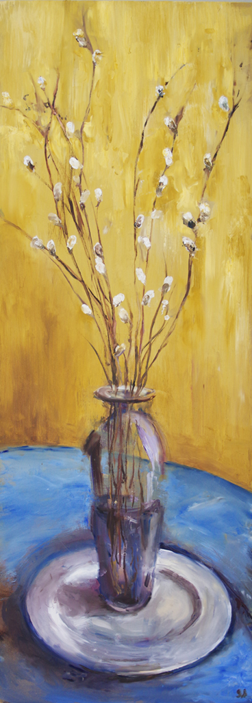 1073_Vase_Plate_Ochre_Blue_TALL_Still Life.jpg