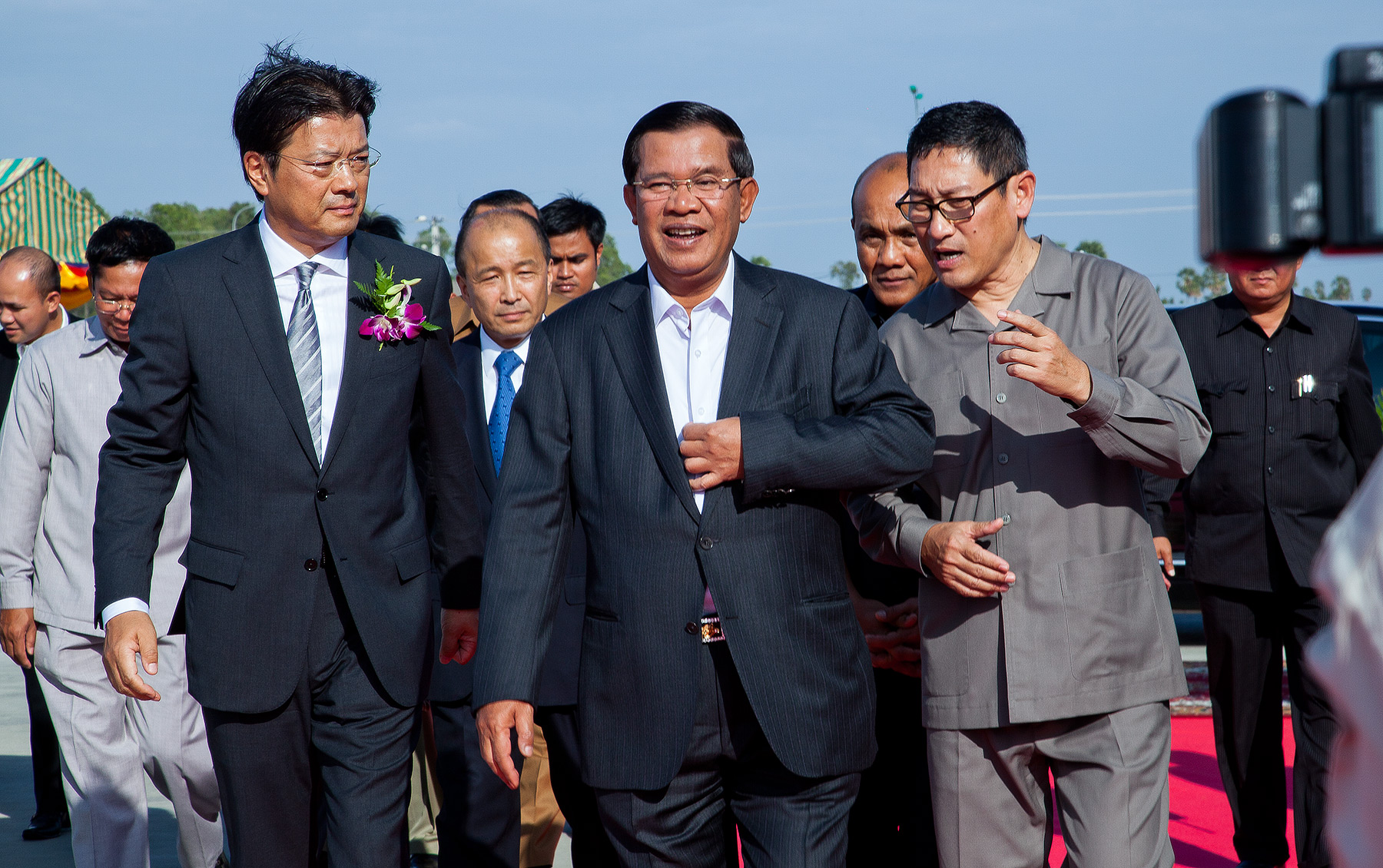 Cambodia Prime Minister Hun Sen Minibea Factory Opening Phnom Penh