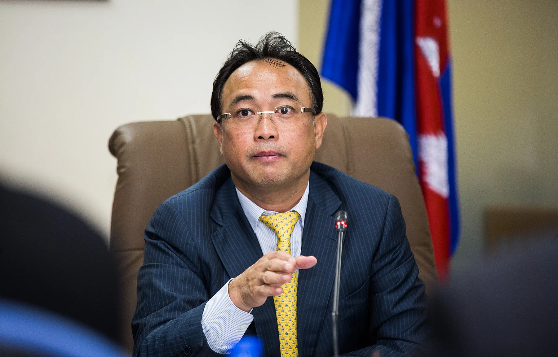 Tycoon Kith Meng, Chamber of Commerce HKTDC Meeting Phnom Penh
