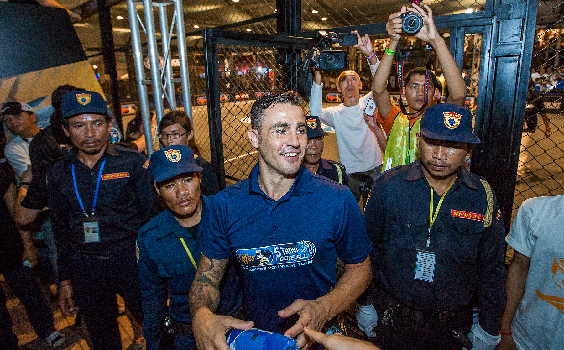 Fabio Cannavaro, Tiger Beer Street Football Event, Phnom Penh, Cambodia