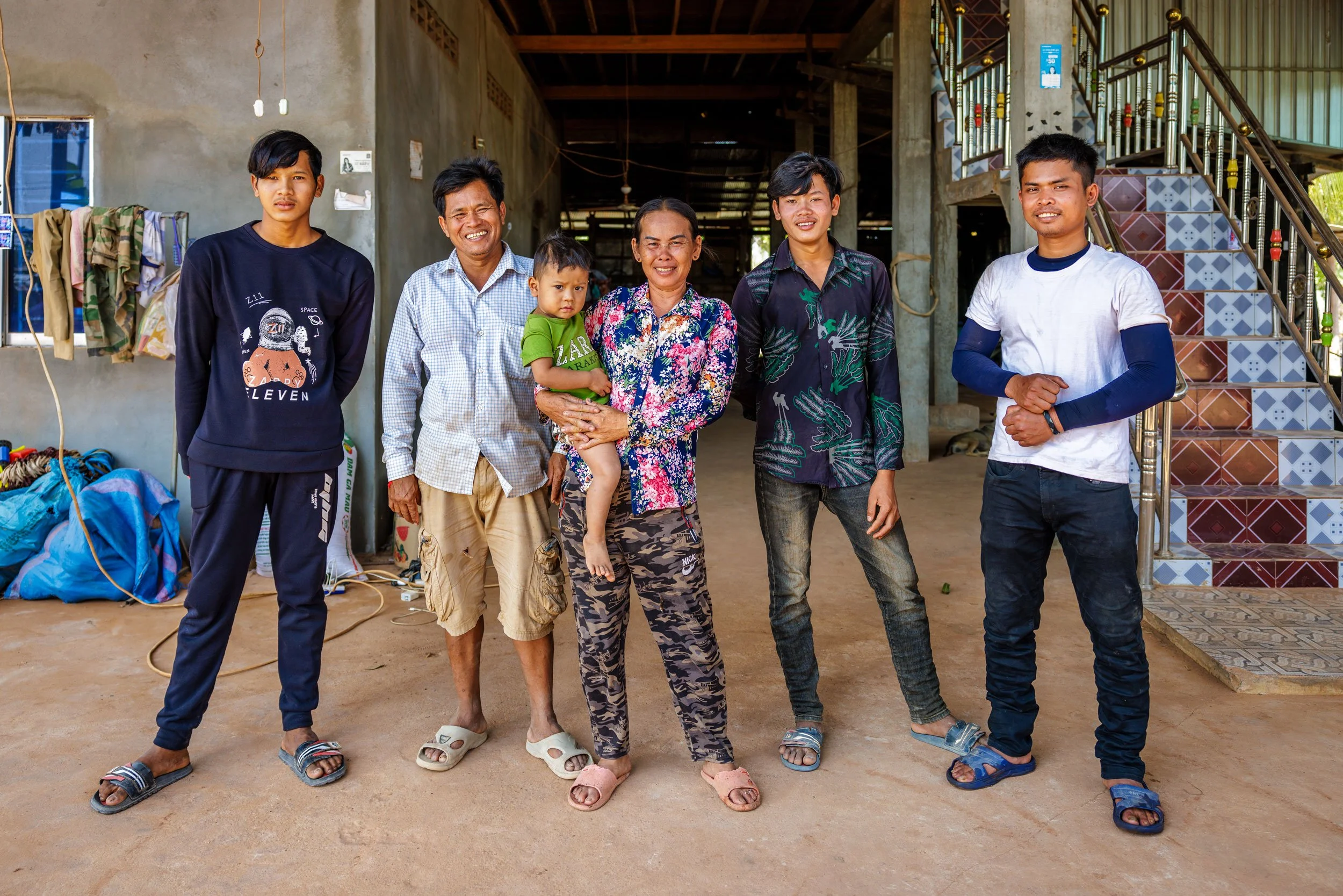  Foundations of Enterprise — An environmental portrait of a local family-owned business manufacturing concrete blocks and latrine components under iDE’s market-based sanitation program in rural Cambodia. 