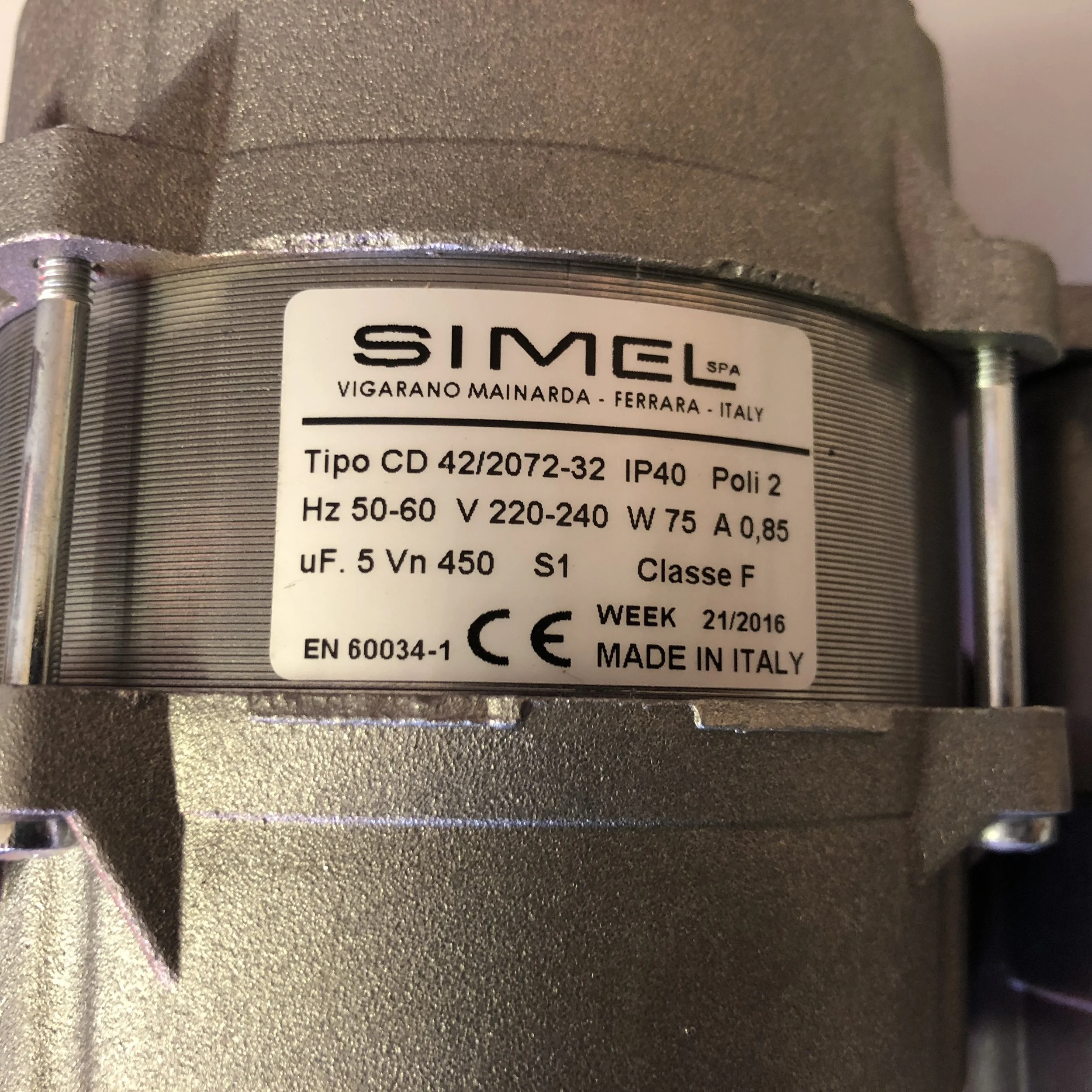 75W Direct Drive Motor Ecoflam/Monoflame MAX 1 65322868