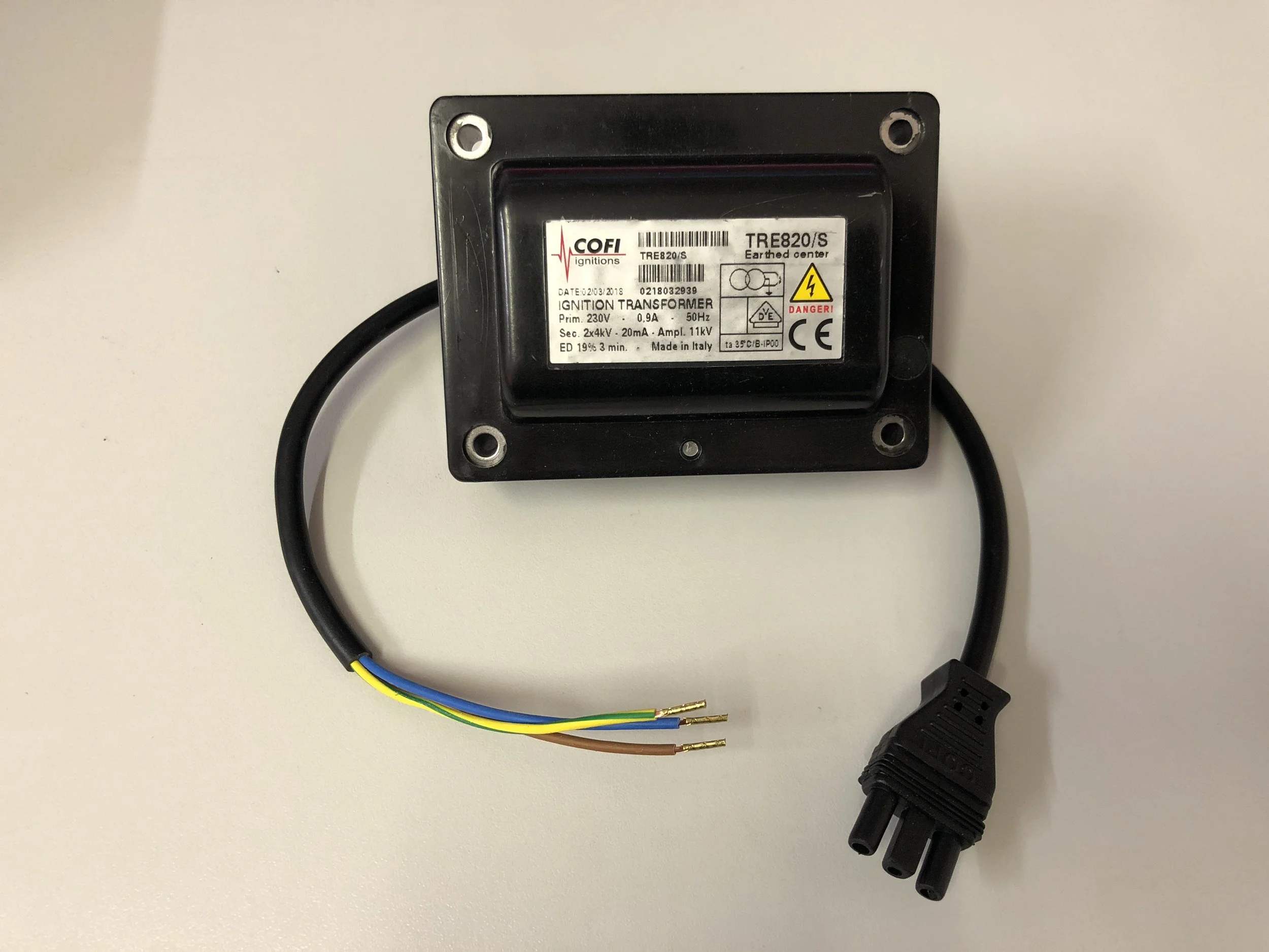 COFI Ignition Transformer with Plug-In Lead TRE820