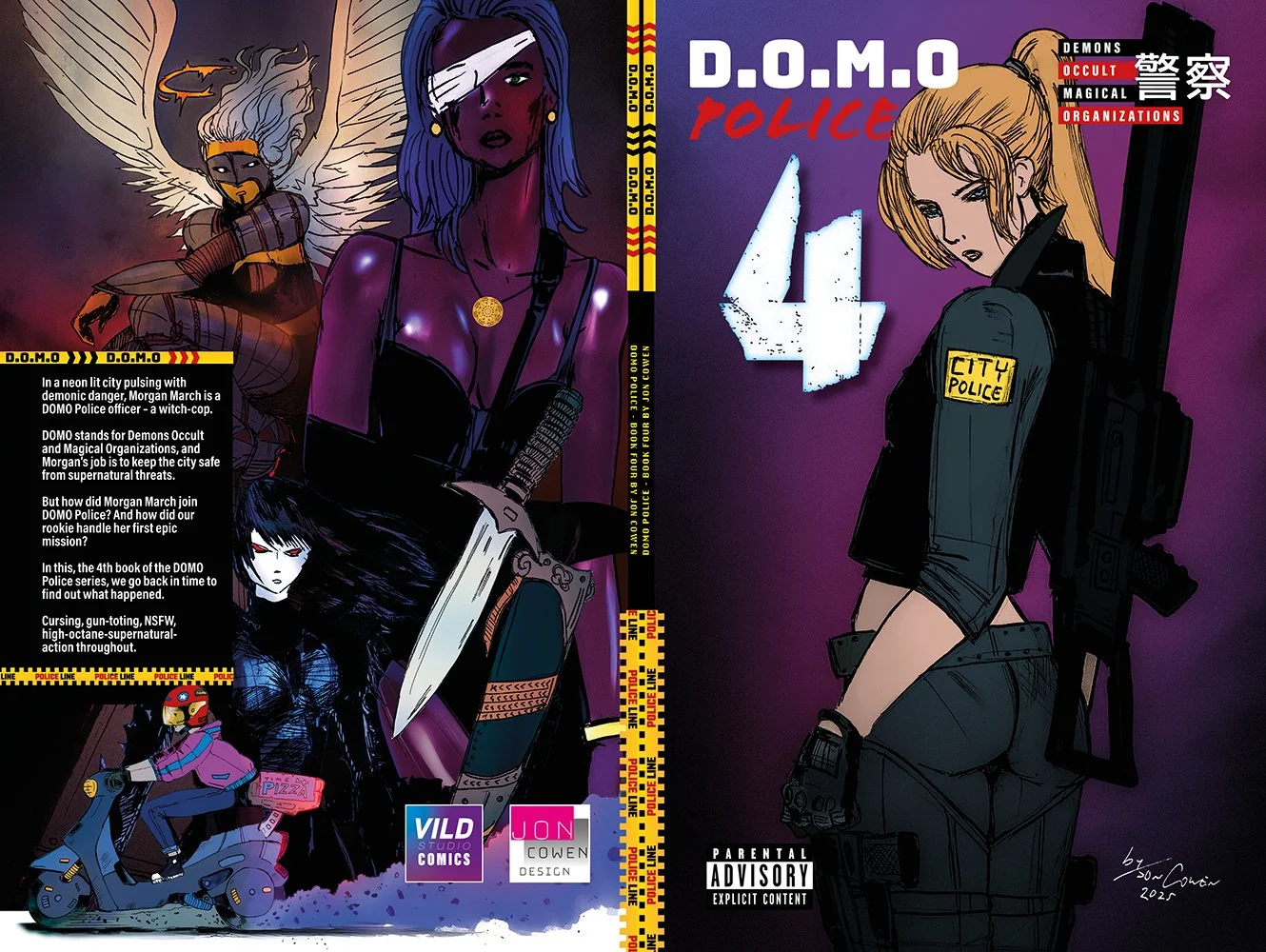 DOMO Police Book 4 wrap around cover