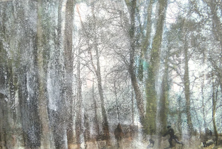 5.Walk+in+the+Park.Mixed+media+and+monotype.Image+52x29cm+Framed+77x57cm.£695.jpg