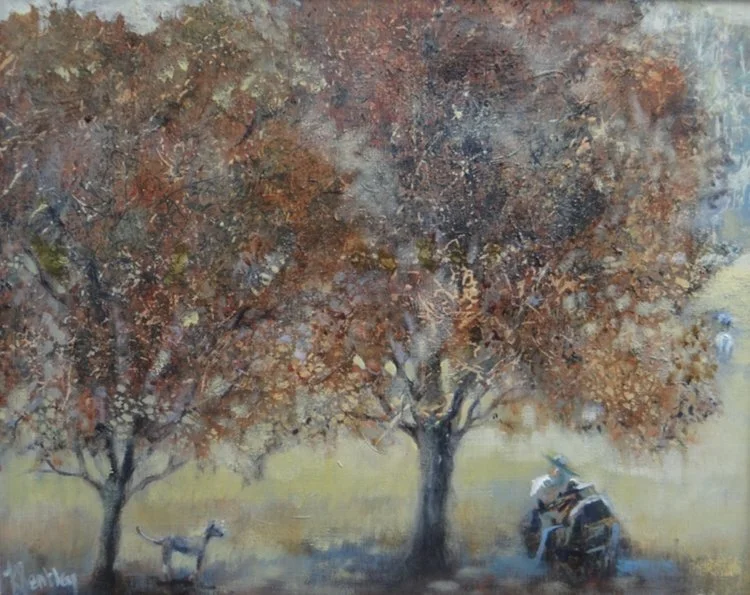 17.Late+Summer+Afternoon.Oil+on+panel.26x21cm+Frame+40x35cm.+£595.jpg