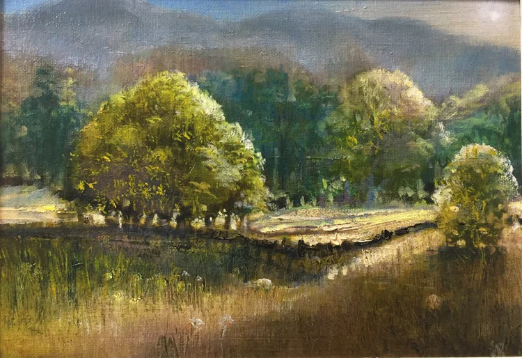 18.Summer+Field+-towards+Wetherlam.Oil.image+30x20cm.frame+41x32cm.£595.jpg