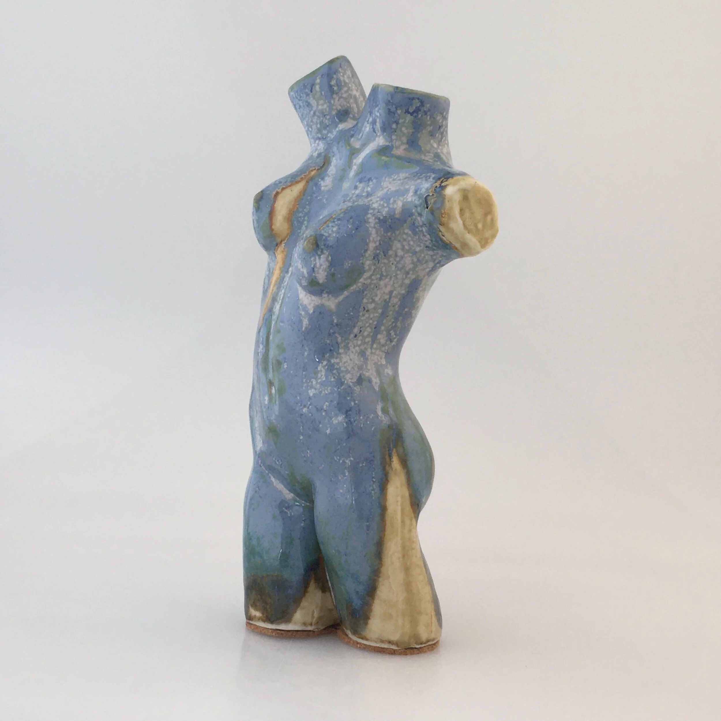 Blue, Cream &amp; Green Female Torso