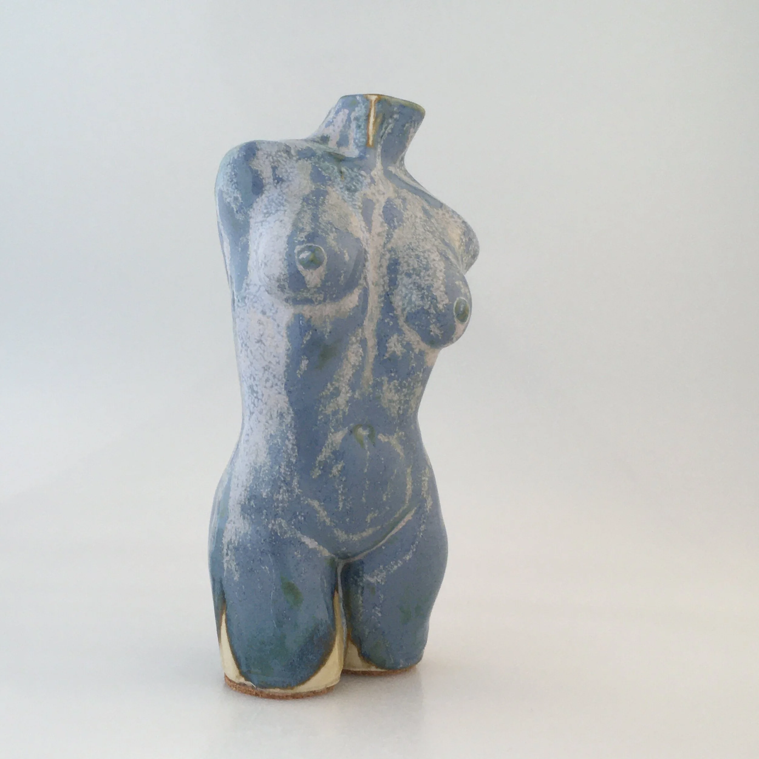Blue and Cream Female Torso