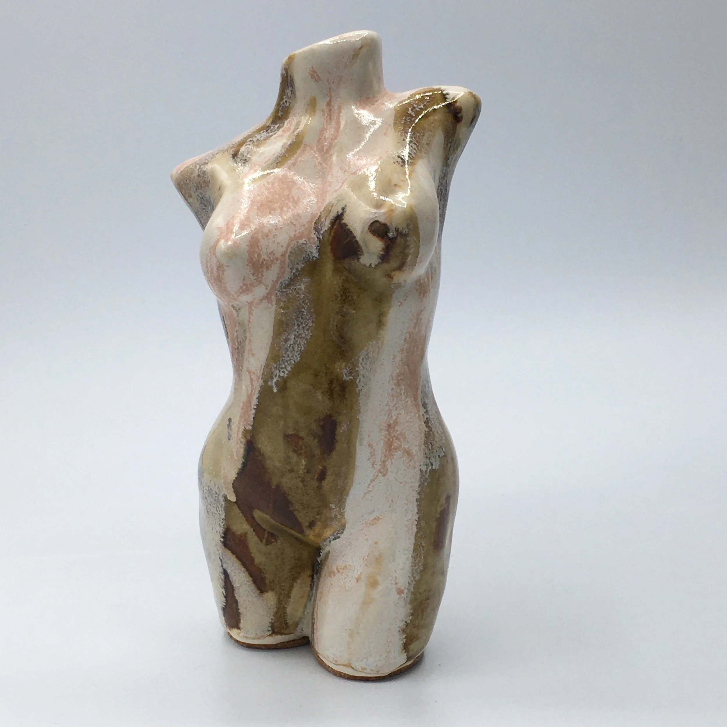 Brown, Pink and Cream Female Torso