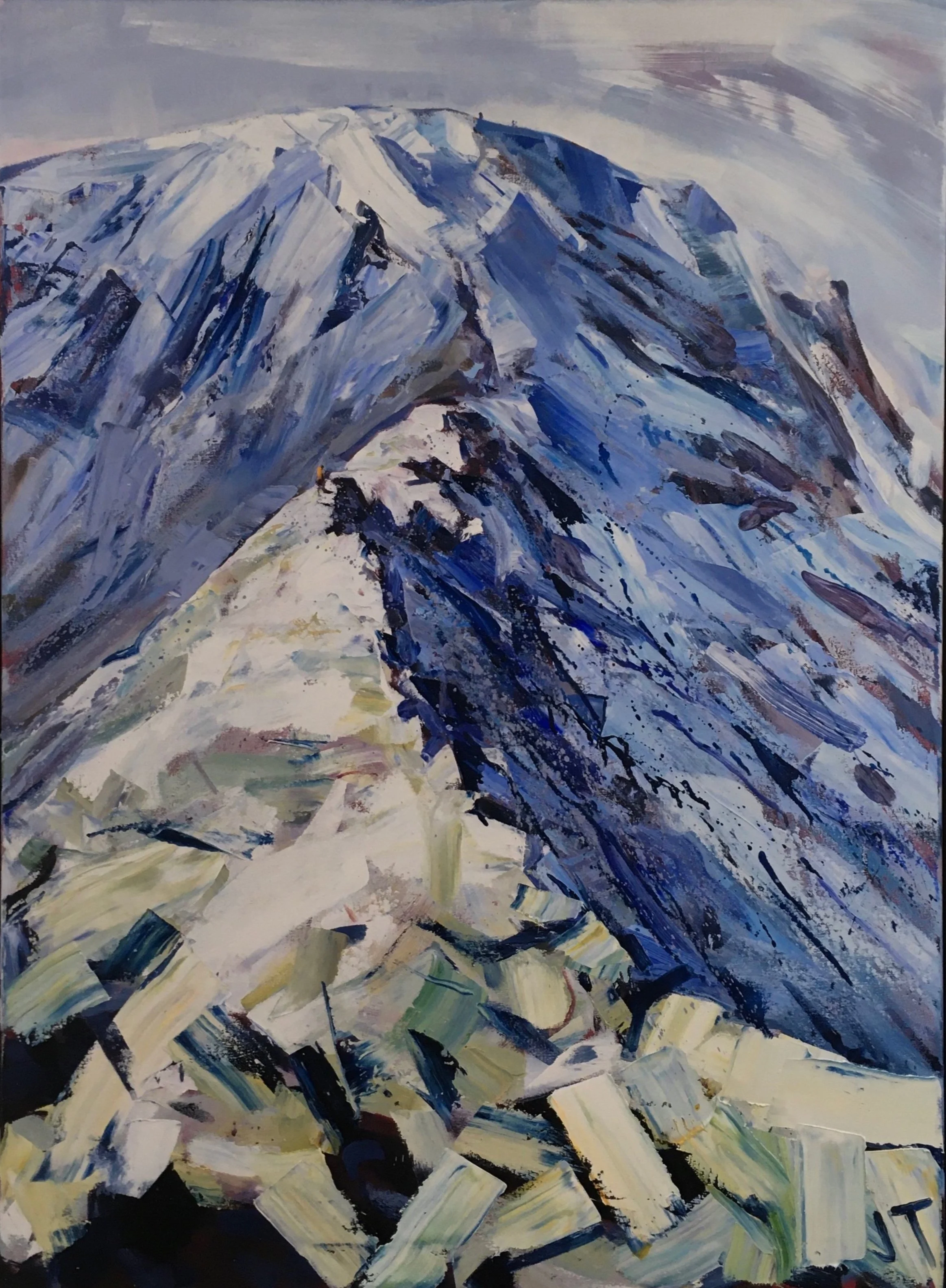 Striding Edge in Winter