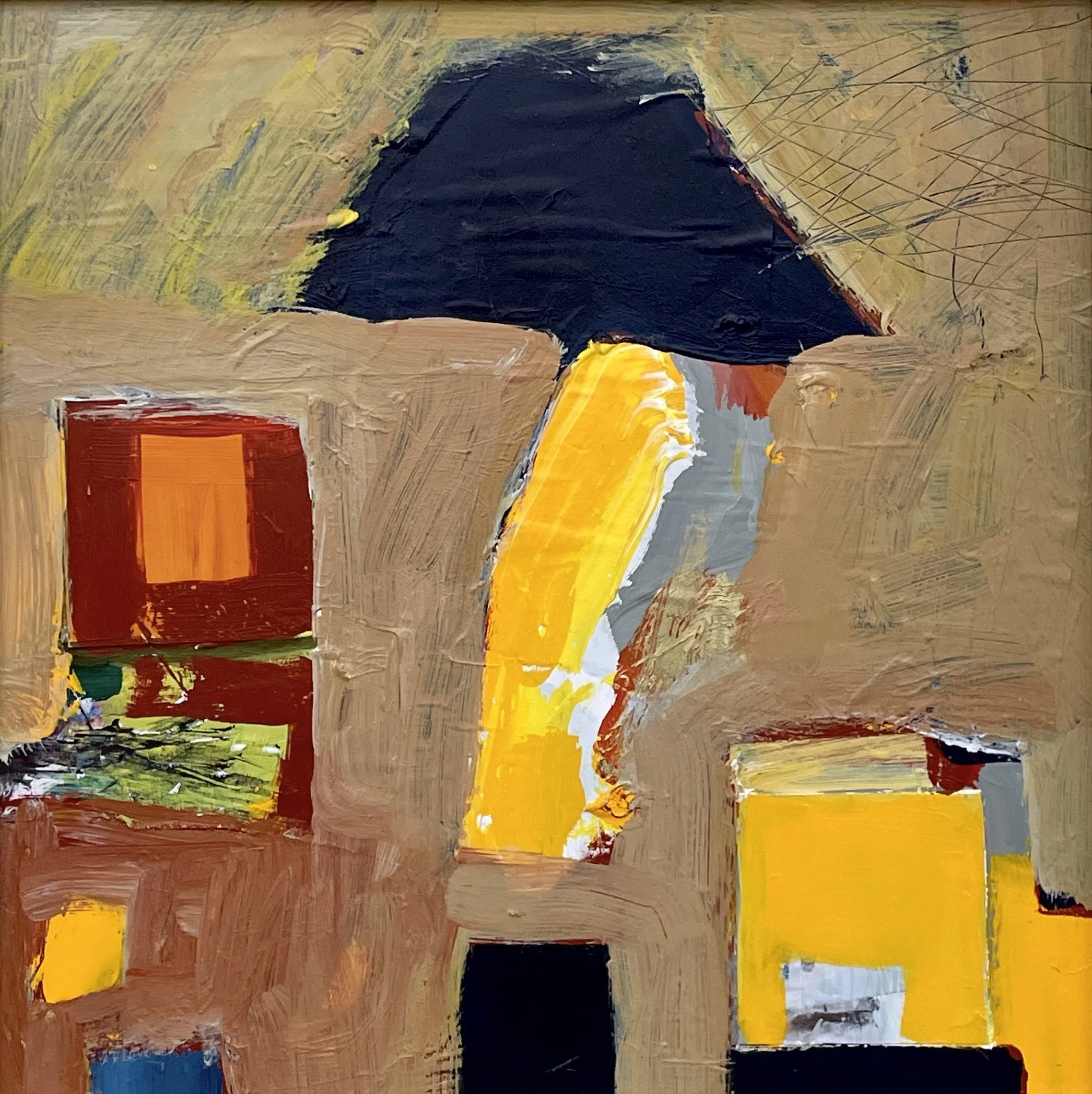 Abstract Yellow Square