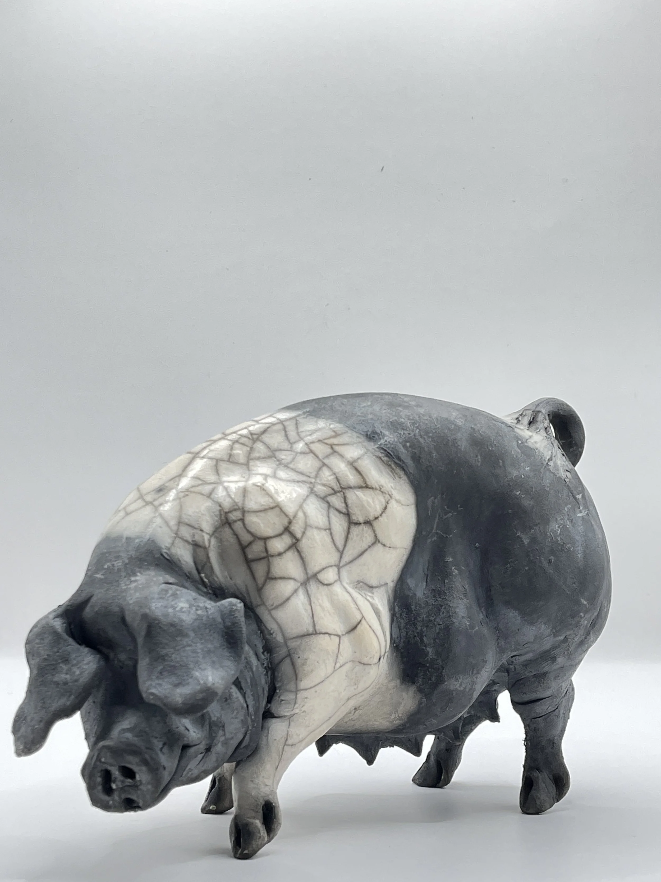 Medium Raku Pig