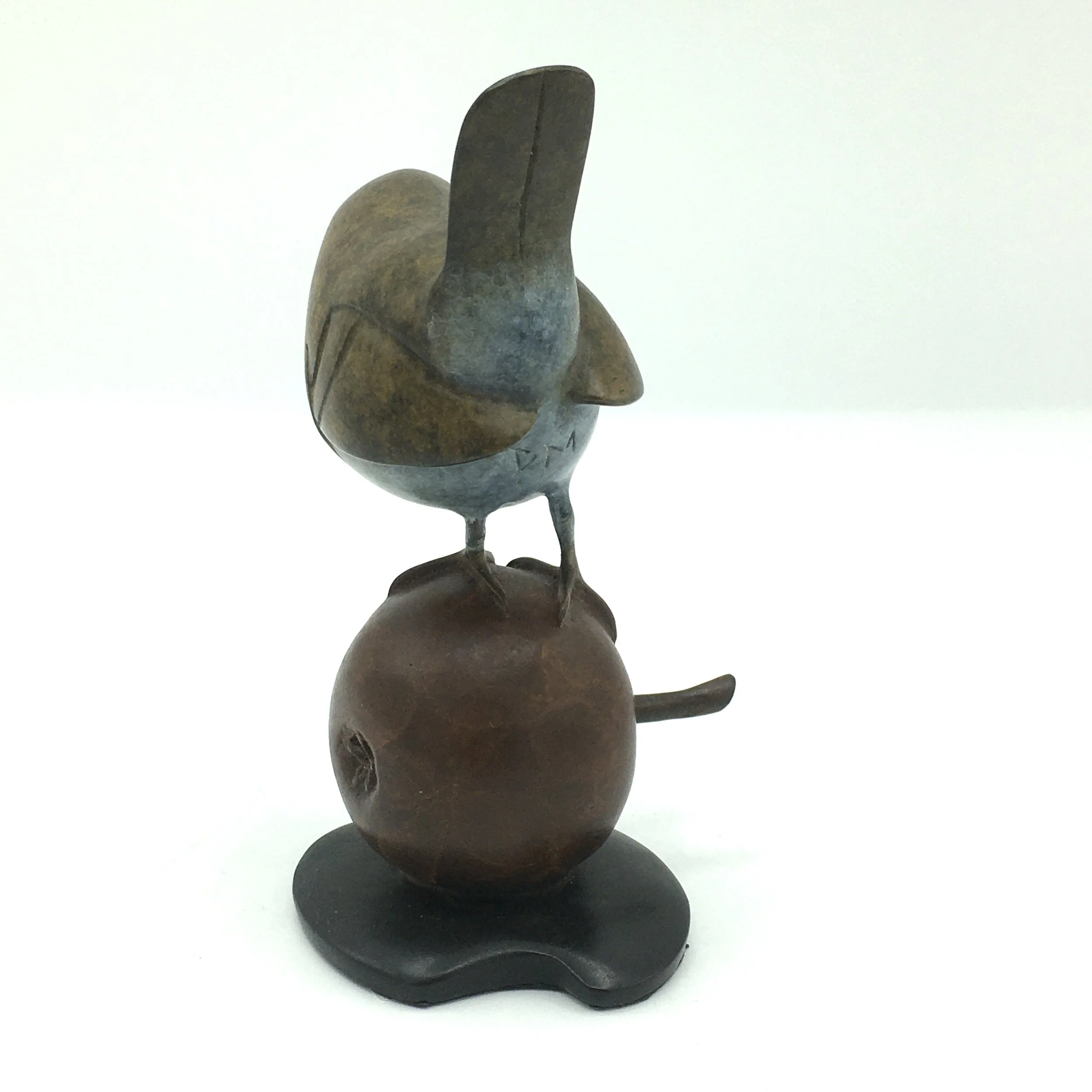 Wren  on a Bronze Apple