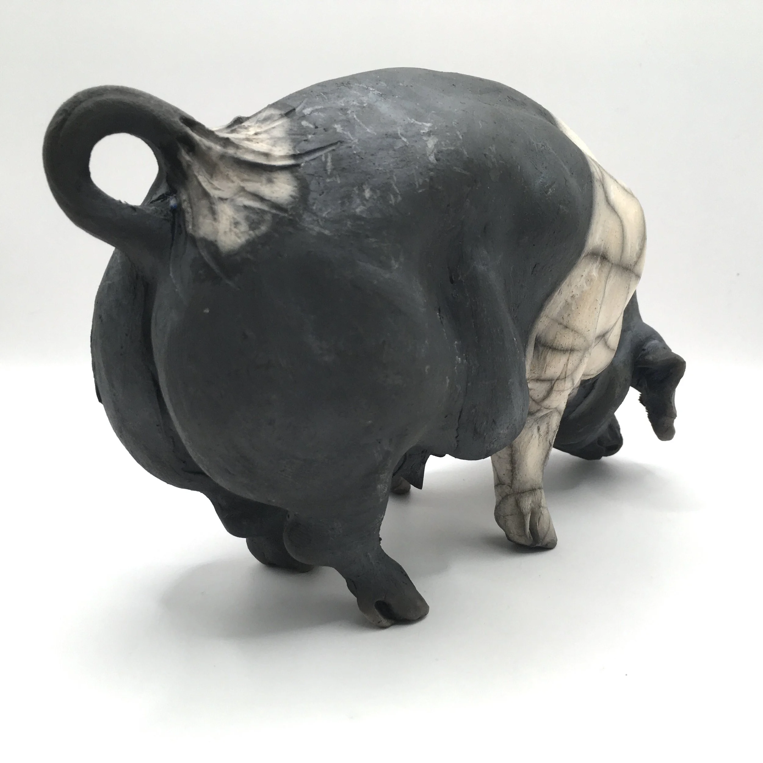 Small Raku Pig