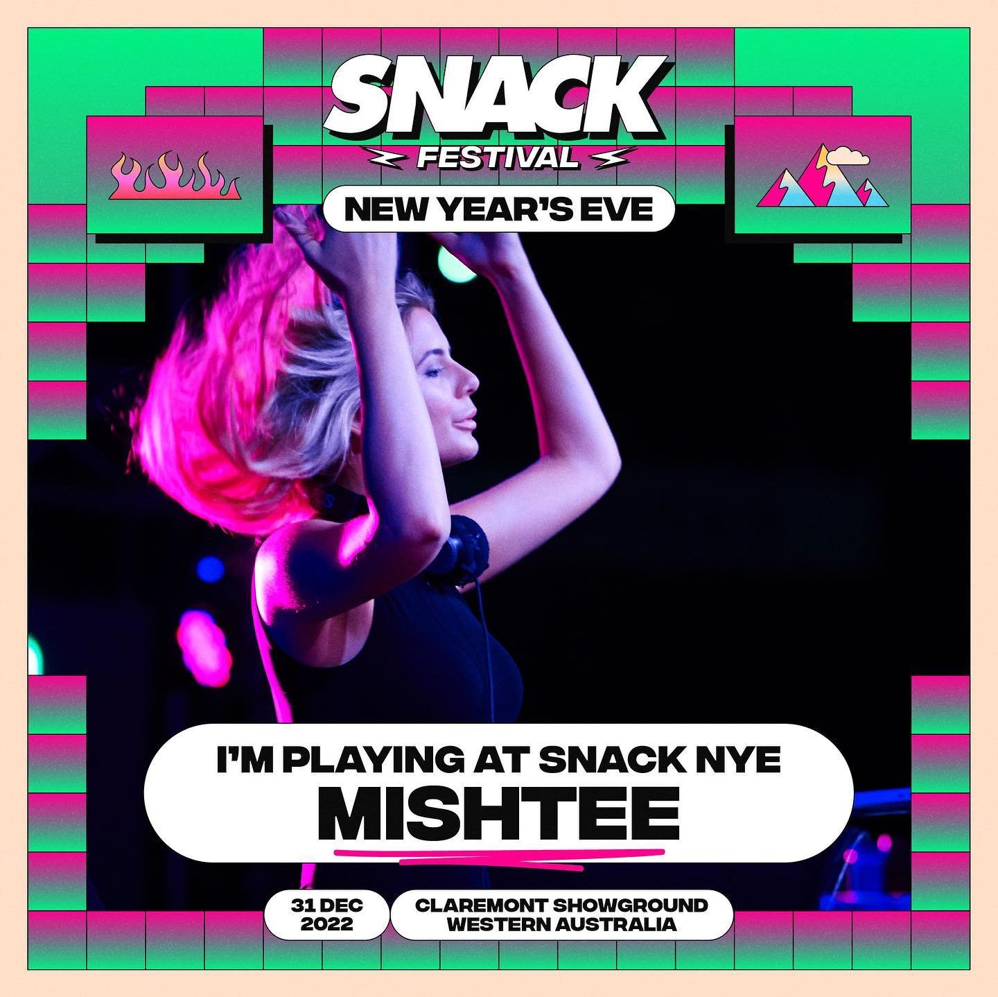 Finishing 2022 playing NYE at @snack.festival and NYD 2023 at @backinthedayperth 🎧🤍