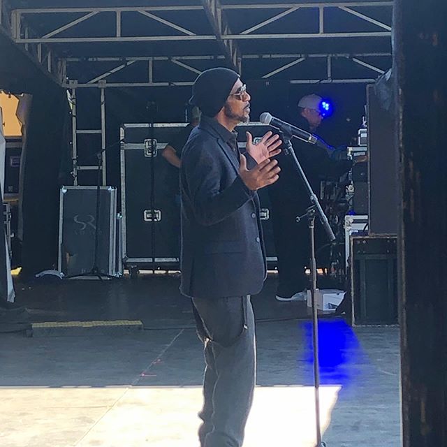 Ralph Tresvant sound check this morning....such a nice guy.  Goes on at 7 on the main stage. Come out and enjoy this beautiful day at the Arkansas State Fair! @arkansasstatefair @therealralphtresvant