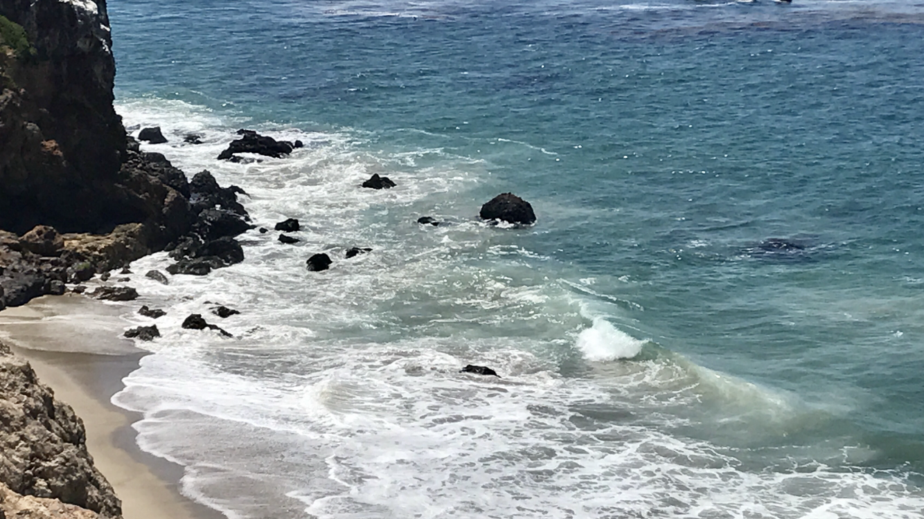 Amazing view of California coastline outside Los Angeles, California.