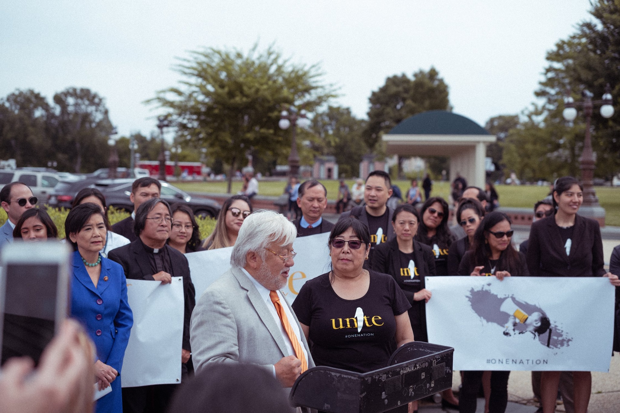 Congressman Mike Honda and Sherry Hirota, CEO of Asian Health Services