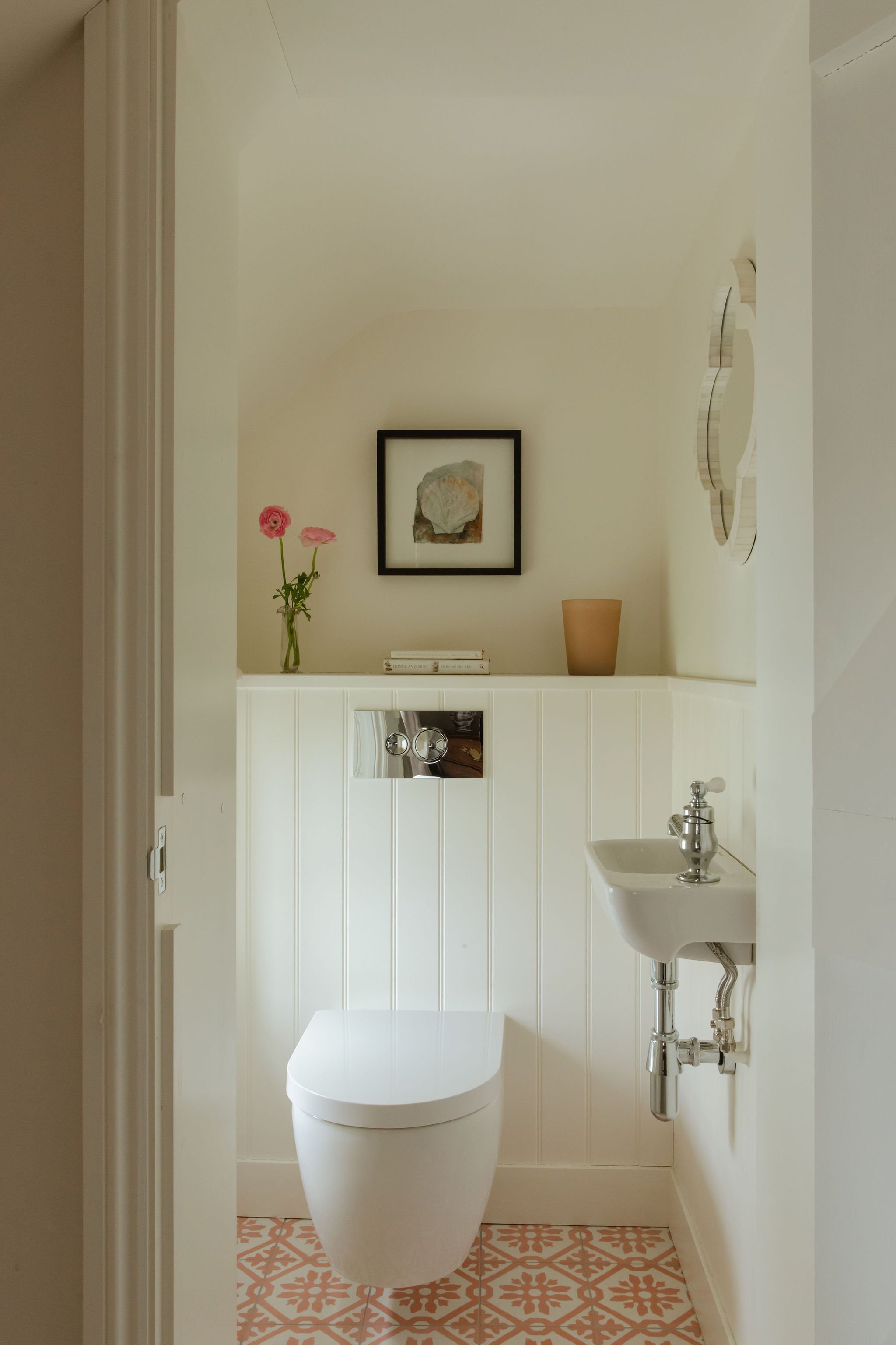 Floor tiles making all the difference in this tiny loo